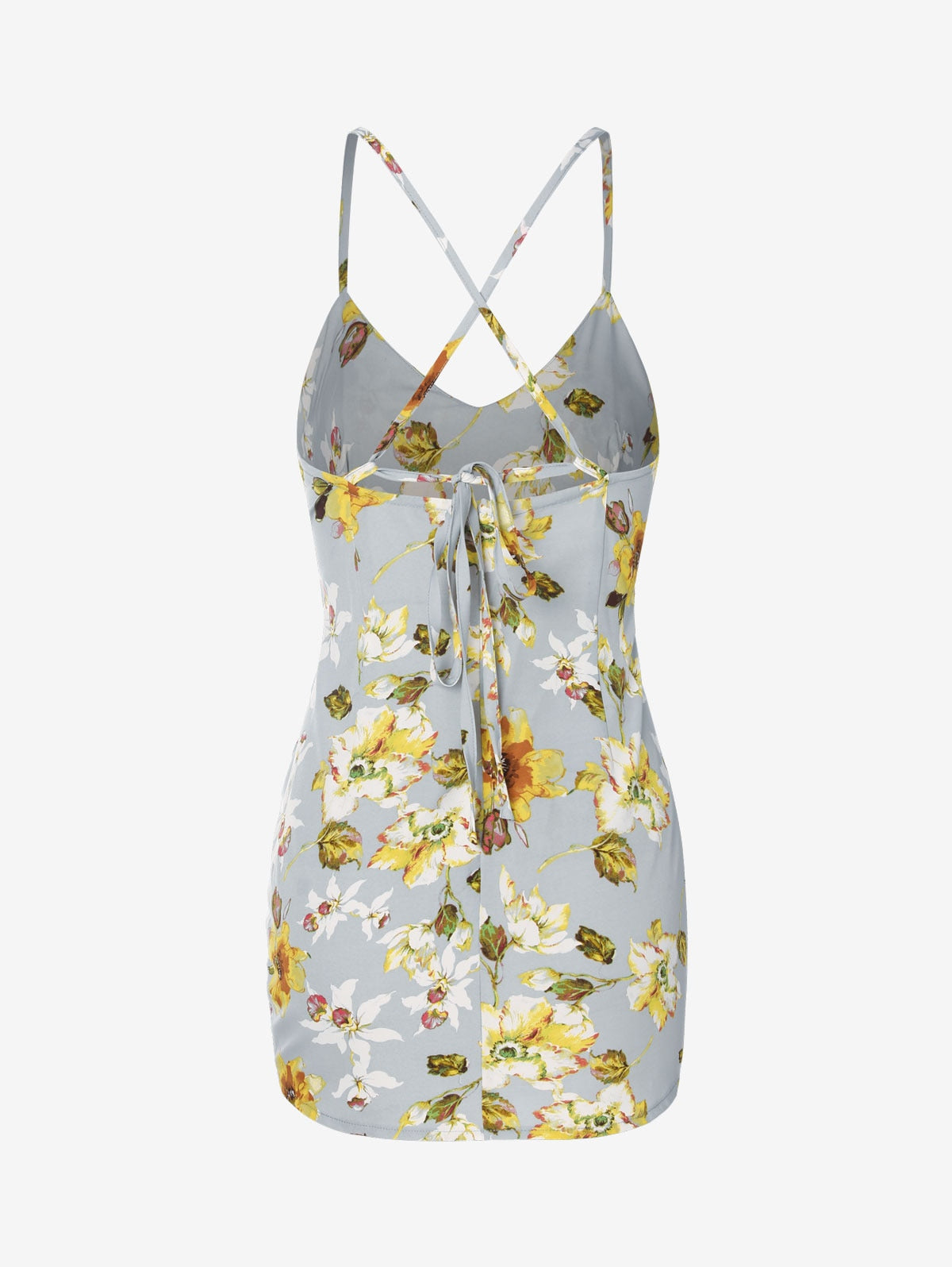 Damen Cami-Kleid mit Blumenmuster
