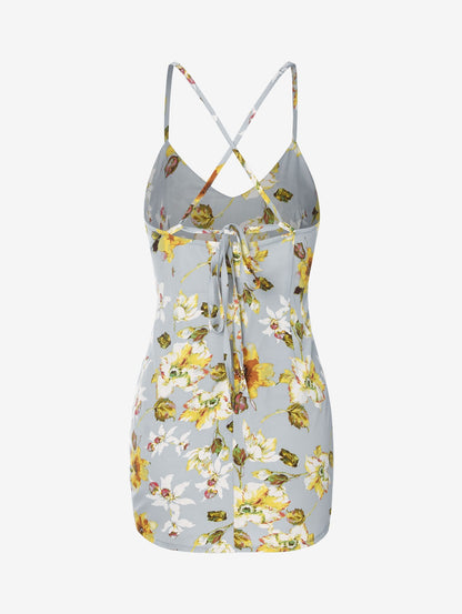 Damen Cami-Kleid mit Blumenmuster