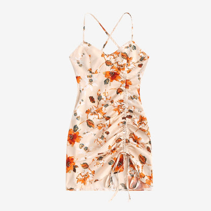 Damen Cami-Kleid mit Blumenmuster