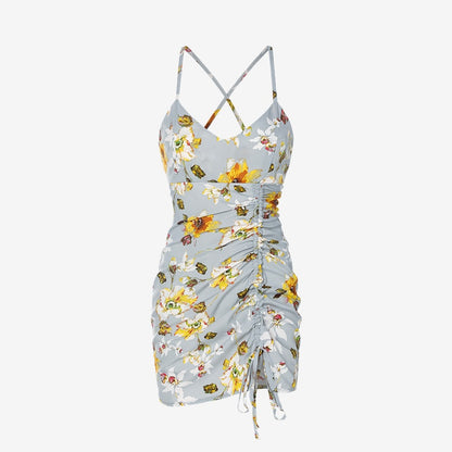 Damen Cami-Kleid mit Blumenmuster