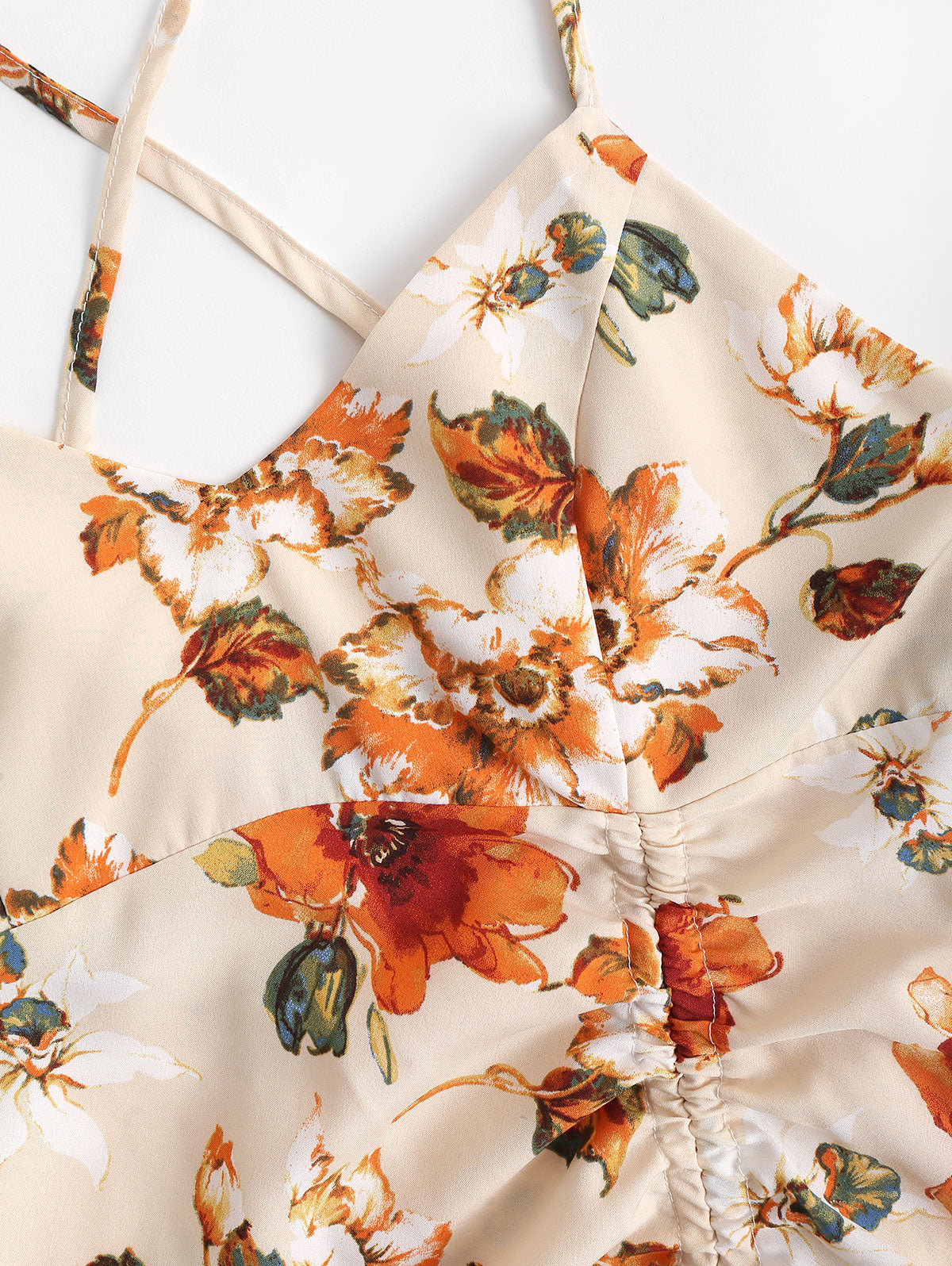 Damen Cami-Kleid mit Blumenmuster